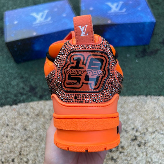 Louis Vuitton Skate Naranja Diamante