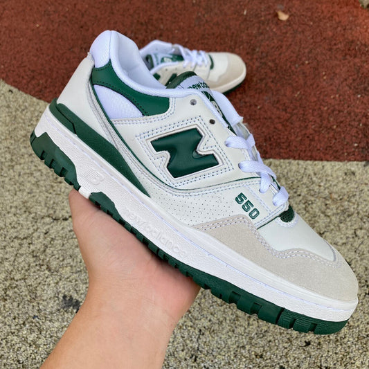 New Balance 550 Blanco y Verde