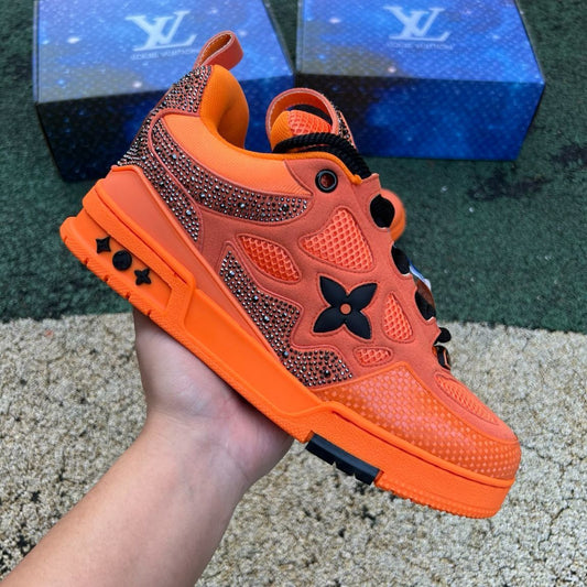 Louis Vuitton Skate Naranja Diamante