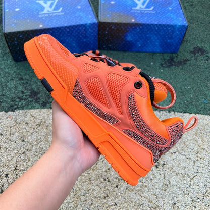 Louis Vuitton Skate Naranja Diamante