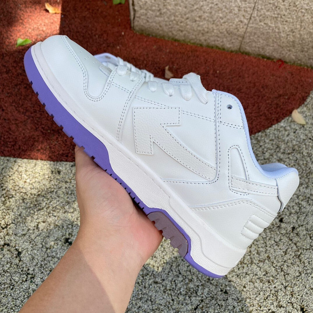 Off White Low Tops Blanco y Morado