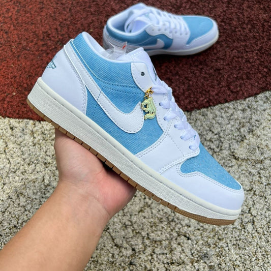 Jordan Retro 1 Low Azul y Blanco