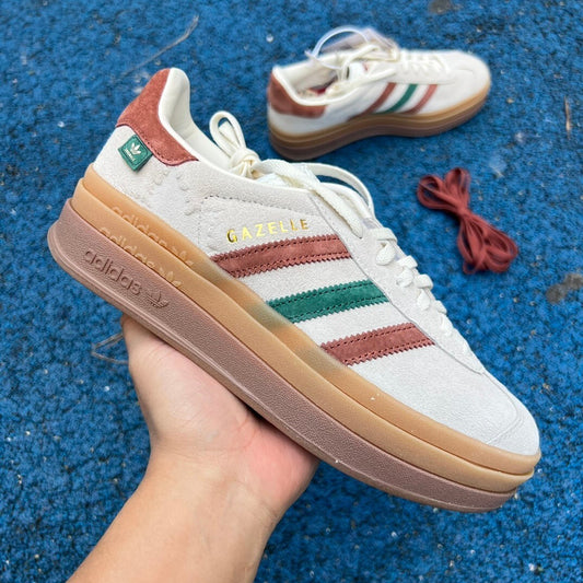Adidas Gazelle Bold Gris y Verde