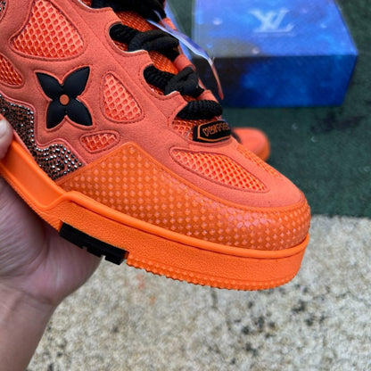 Louis Vuitton Skate Naranja Diamante