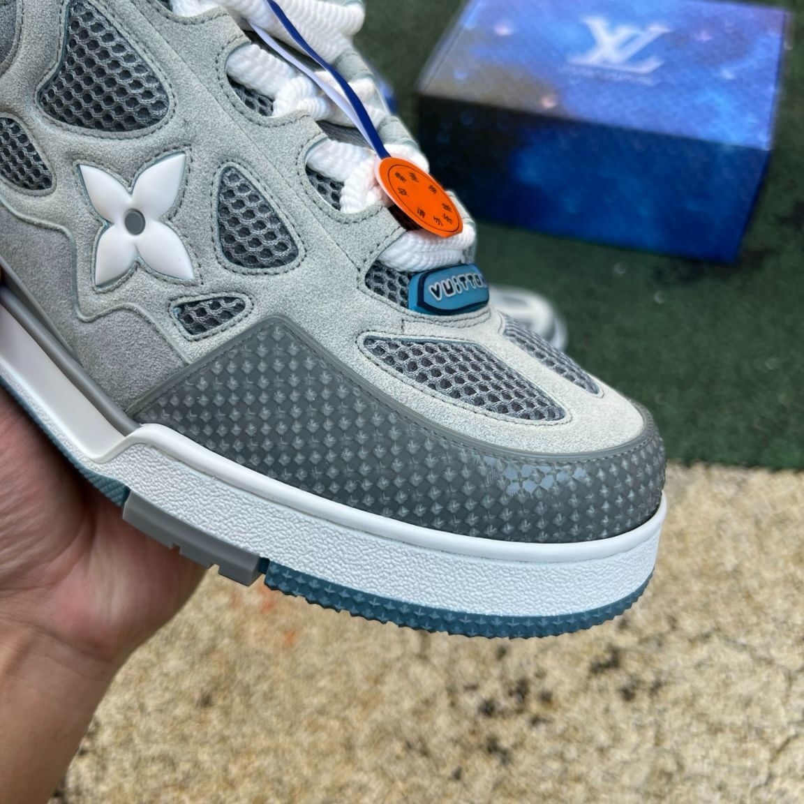 Louis Vuitton Skate Gris y Azul