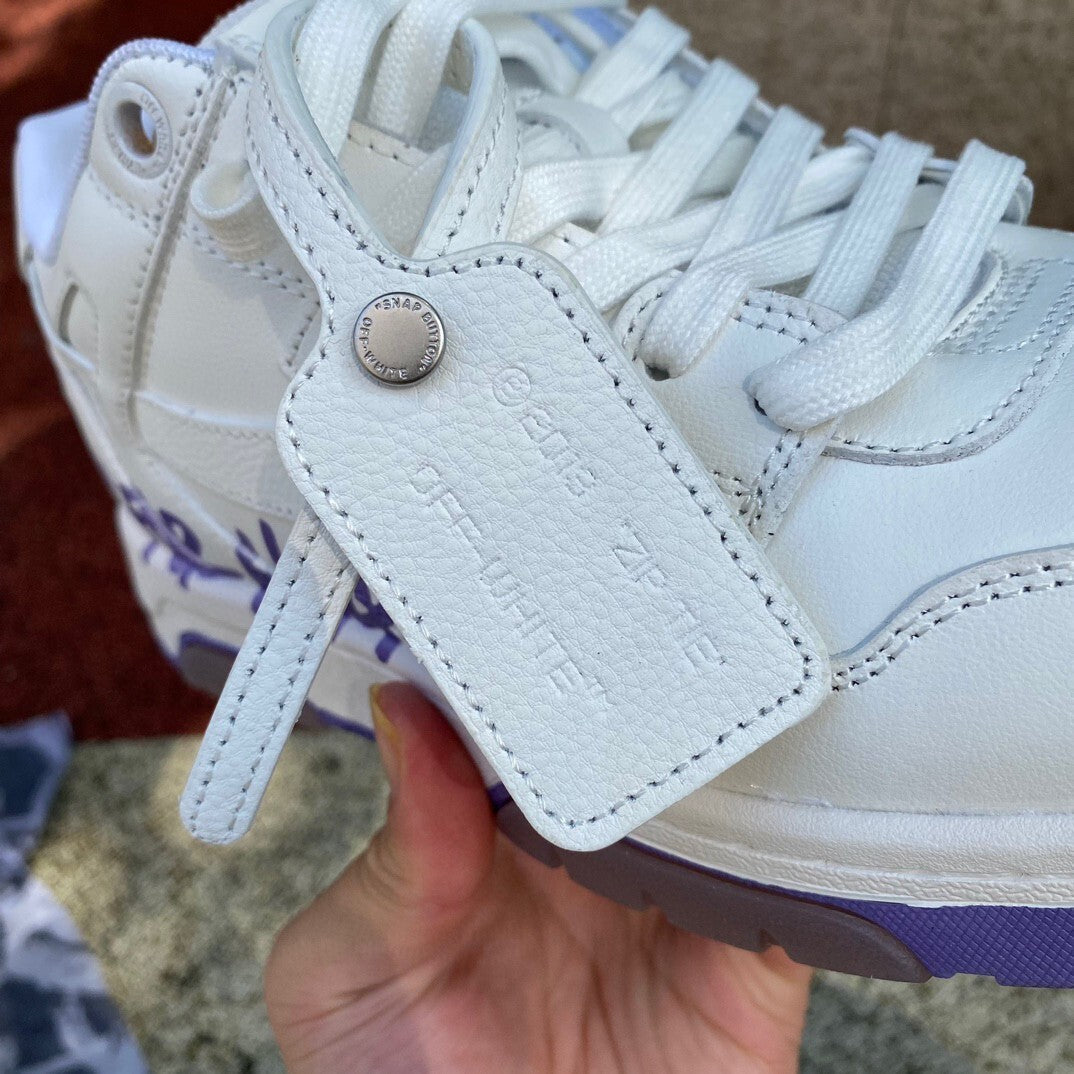 Off White Low Tops Blanco y Morado