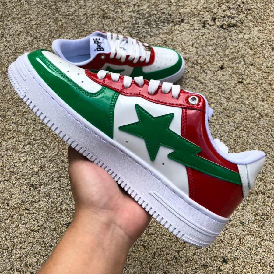 Bape Sta SK8 Verde y Rojo