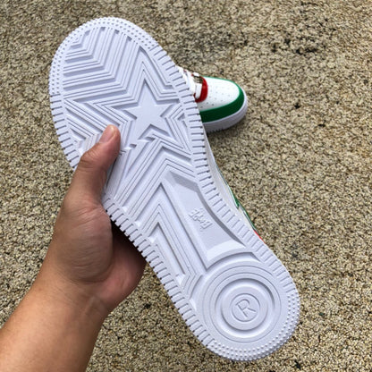 Bape Sta SK8 Verde y Rojo