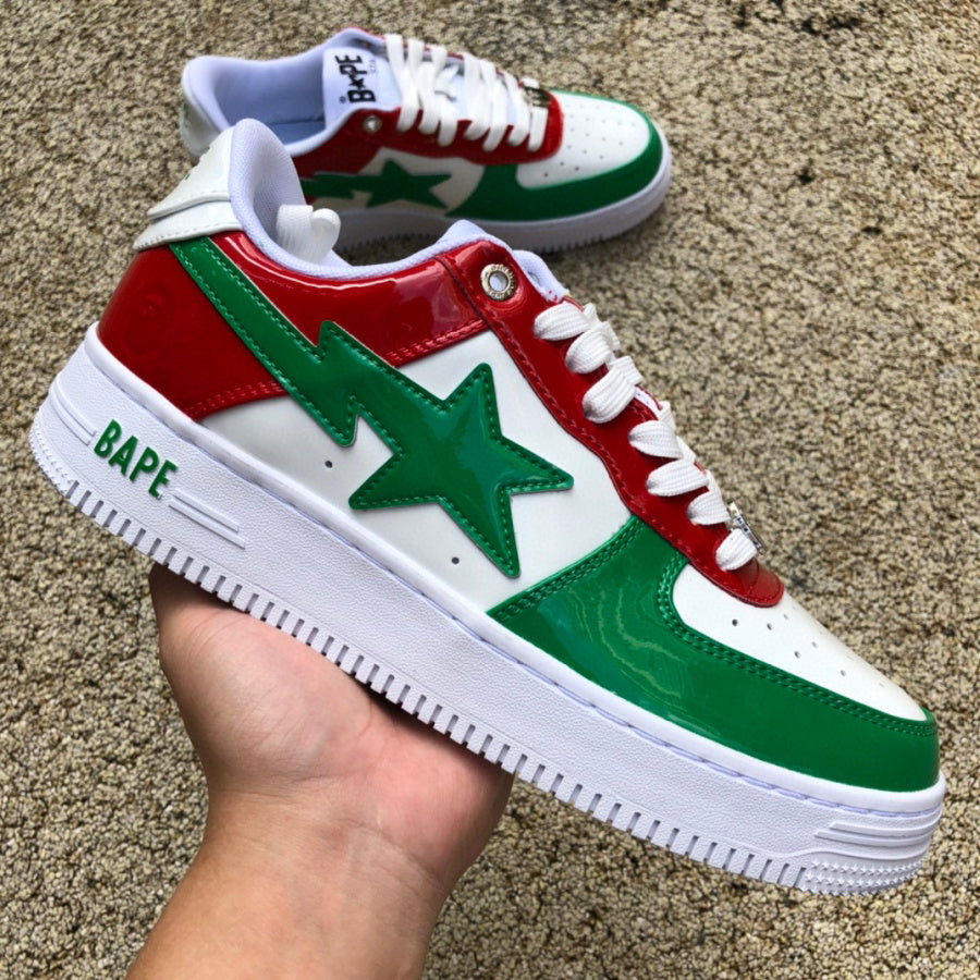 Bape Sta SK8 Verde y Rojo