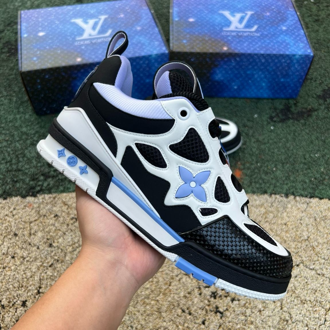 Louis Vuitton Skate Negro y Azul