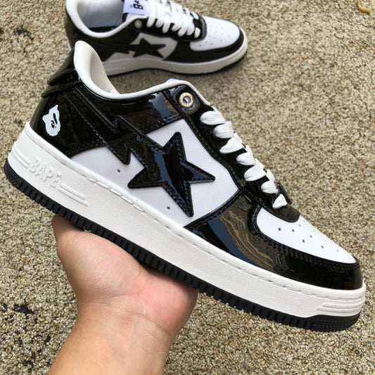 Bape Sta Charol Blanco y Negro