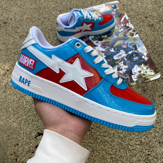 Bape Sta SK8 x Marvel Capitán América
